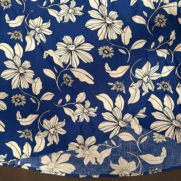Sonoma Blue Floral Midi Skirt XL - Picture 6 of 13